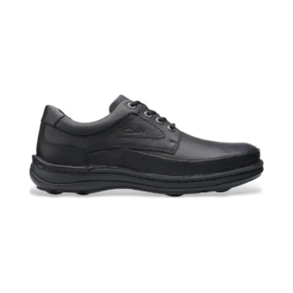 Clarks Nature Three Heren Derbys, Zwart Leder thumbnail