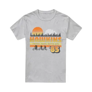 Stranger Things Hawkins Retro 85 T-Shirt Grau Meliert In Xxl