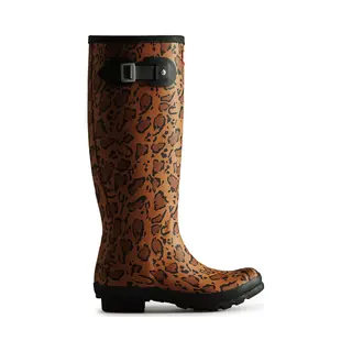 Hunter - Women's Original Tall Wellington Boots Leopard