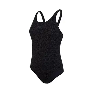 Speedo End Boomstar Allover Muscleback Sportbadpak Dames - Black/Grey - Maat 36