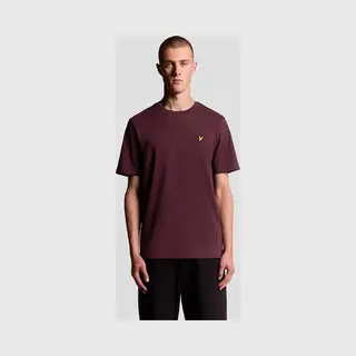 Lyle And Scott, Herren, Shirts, Plain T-Shirt Herren, Rot, (L)