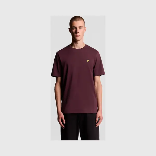 Lyle And Scott, Herren, Shirts, Plain T-Shirt Herren, Rot, (L) thumbnail