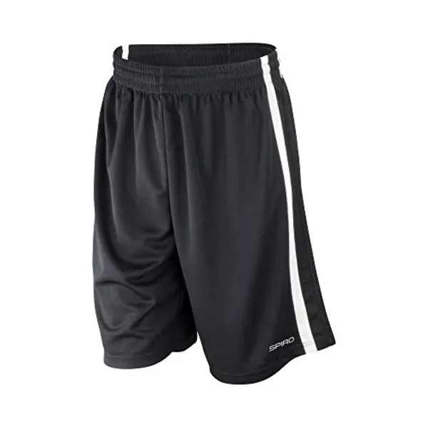 Spiro Basketbal Short Zwart/wit Maat M thumbnail