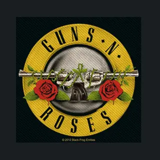 Guns N' Roses Patch - Bullet Logo - Voor Geen - Meerkleurig