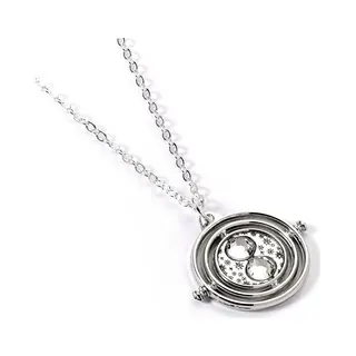 Halsschmuck, Harry Potter Silberfarbene Zeitumkehrer-Halskette, One Size, Silber, Kein Edelstein, (Zinklegierung)