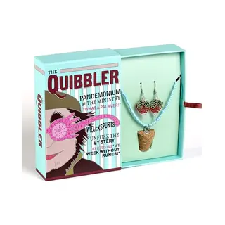 Carat, Halsschmuck, Gift Box Collana E Orecchini Harry Potter Il Cavillo, (Zinklegierung, 40 - 45 Cm)