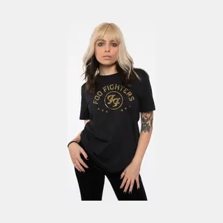 Foo Fighters Arched Stars T-Shirt In Black | Size, Large