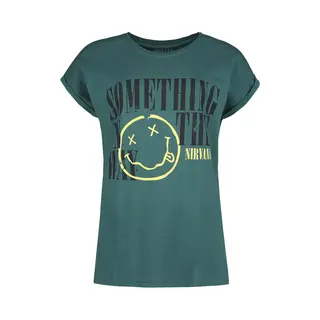 Nirvana Something In The Way Frauen T-Shirt Blau Xl 100% Baumwolle Band-Merch, Bands