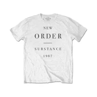 New Order Substance 1987 T-Shirt In White | Size, 2XL