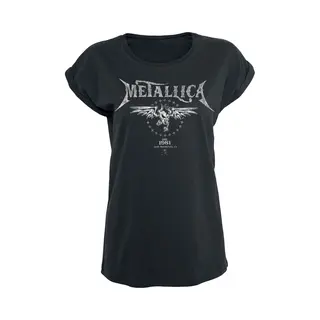 Metallica Biker Frauen T-Shirt Schwarz L 100% Baumwolle Band-Merch, Bands