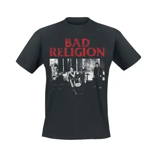 Bad Religion Live 1980 Männer T-Shirt Schwarz M 100% Baumwolle Band-Merch, Bands