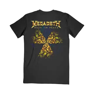 Rock Off officially licensed products Megadeth 'Rust In Peace 30th Anniversary' (Black) T-Shirt (Large)