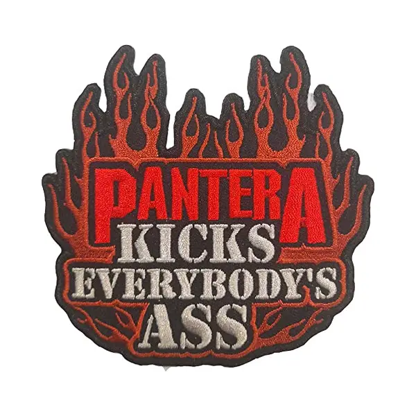Rock Off officially licensed products Rock Off Pantera Kicks Offizieller Gewebter Aufnäher thumbnail