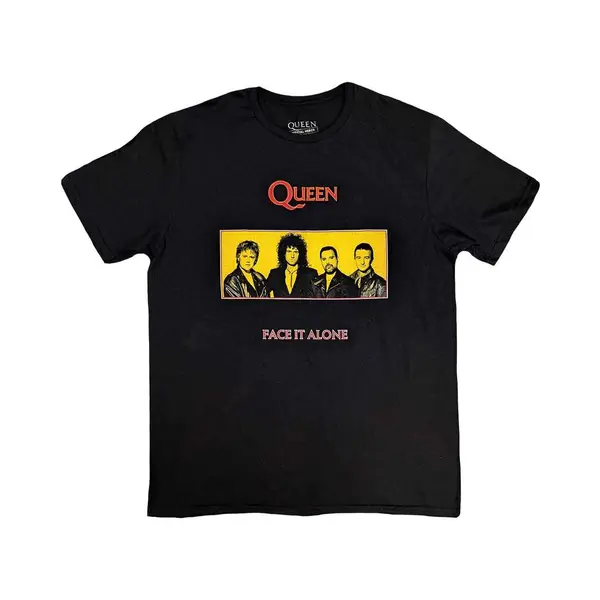 Queen - Face It Alone Panel Heren T-shirt - Xl - Zwart thumbnail