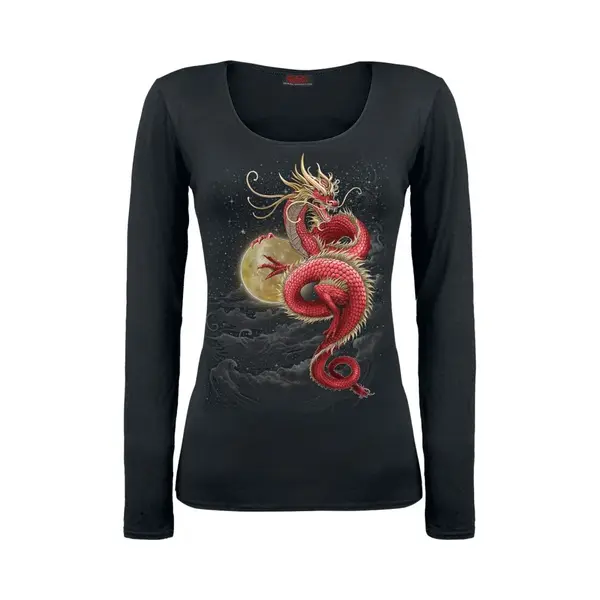 Spiral Shenlong Langarmshirt Schwarz In Xl thumbnail