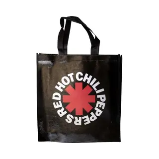 Rock Off officially licensed products Red Hot Chili Peppers Classic Asterisk Eco-draagtas, Zwart, Eenheidsmaat, Zwart.