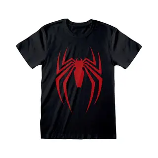 Spider-Man Spiderman Video Game - Spider Symbol T-Shirt Schwarz In L