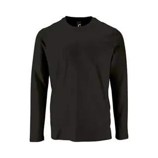 Sol's Sols Herren T-Shirt Imperial, Langärmlig (4XL) (Schwarz)