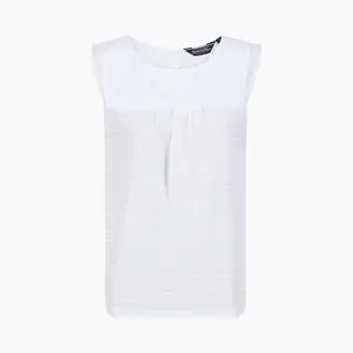 Regatta Women's Jewel Neck Sleeveless Shell Blouse - White - Size, 10