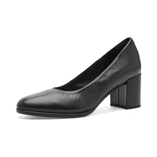 Clarks Damen Freva55 Court Pump, Black Leather, 39 Eu