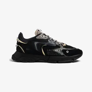 Lacoste L003 Neo Heren Sneakers - Zwart/Donkerblauw - Maat 47