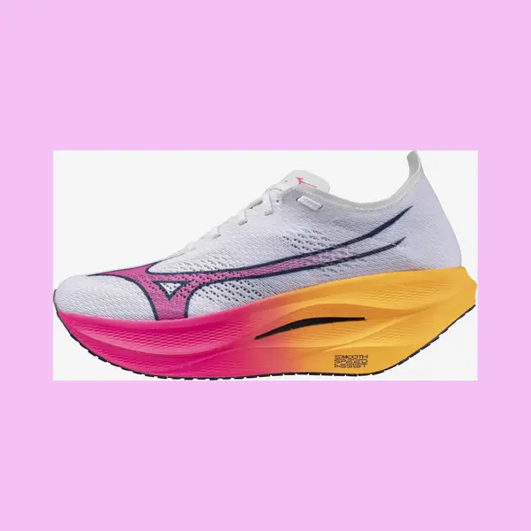 Mizuno Wave Rebellion Pro 3 Laufschuhe Weiß/rosa/orange - 47 thumbnail