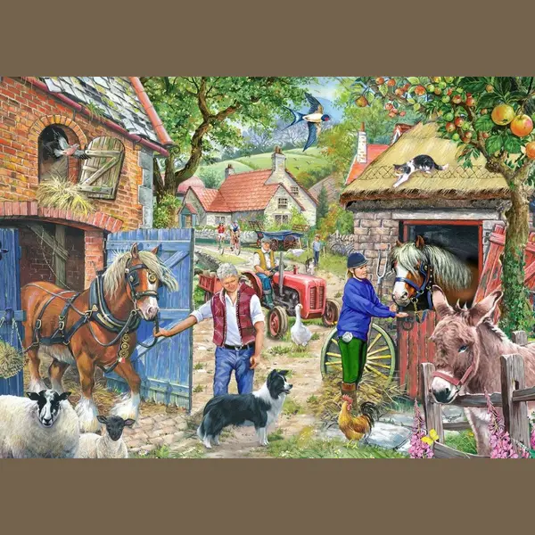 The House Of Puzzles - Appletree Lane Jigsaw - 1000 Piece Jigsaws For Adults, Artist Illustrated, Scenic Landscape, Deluxe Puzzle Gifts thumbnail