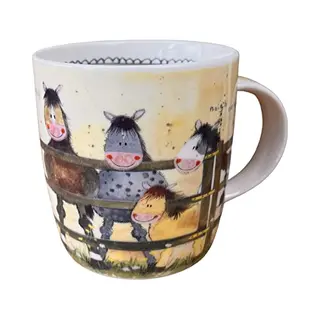 Alex Clark Pony Club Mug - Horses - Equestrian - Original Artwork - Cup For Animal Lovers - Gift Ideas - Perfect For Coffee & Tea - Vegan Friendly -