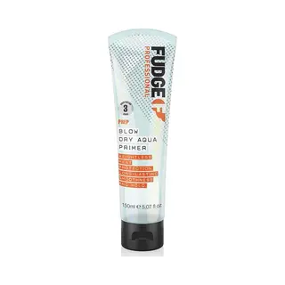 Fudge Blow Dry Aqua Lightweight Heat Protection Hair Styling Primer & Shine Finish 150Ml In Clear