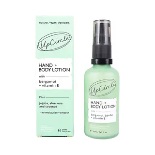 UpCircle - Hand - Bodylotion - 99% Natuurlijk - Met Bergamotwater, Citroengrasolie En Vitamine E- Voor Alle Huidtypes - Vegan - Travel Size - 50 Ml