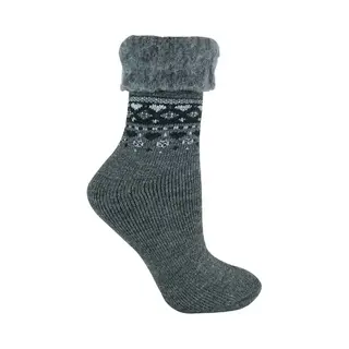 Sock Snob Damen Turn Over Top Warme Thermo-Winter-Nordic-Bettsocken