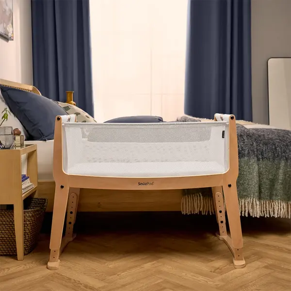 Snuz Bedside Crib SnuzPod Studio Stockholm Natural thumbnail