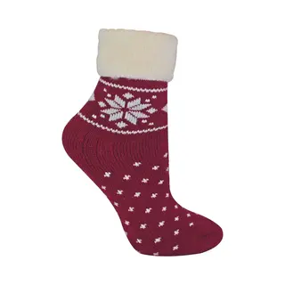 Sock Snob Damen Wollsocken Mit Fairisle Design | Socken Snob | Thermo Lounge Socken Für Den Winter | Für Stiefel, Zum Schlafen, Im Freien Oder Als Geschenk |