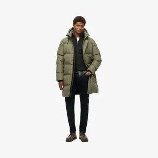 Superdry Hooded Sports Puffer Mid Jkt Heren Jas - Maat 2XL