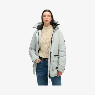 Superdryvoor Vrouwen. W5011732A Gewatteerde Stadsparka Grijs (S), Casual, Synthetisch
