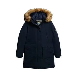Superdry For Woman. W5011786A Faux Fur Parka Everest Navy (S), Recycled Polister, Sustainable
