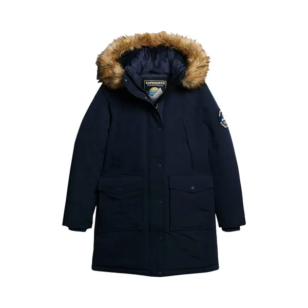 Superdry For Woman. W5011786A Faux Fur Parka Everest Navy (S), Recycled Polister, Sustainable thumbnail