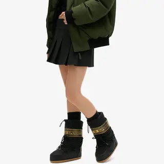 Superdry Snow Damen Stiefel Schwarz/gold - 36/37