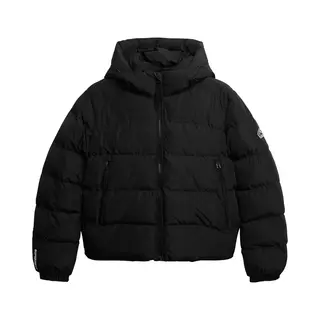 Superdry Für Damen. W5011996A Sport-Puffermantel Schwarz (Xs), Lässig, Polyester