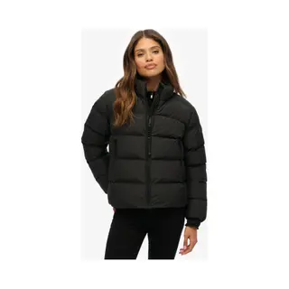 Superdry For Woman. W5012006A Sports Puffer Coat Black (M), Autumn / Winter, Casual, Polyester