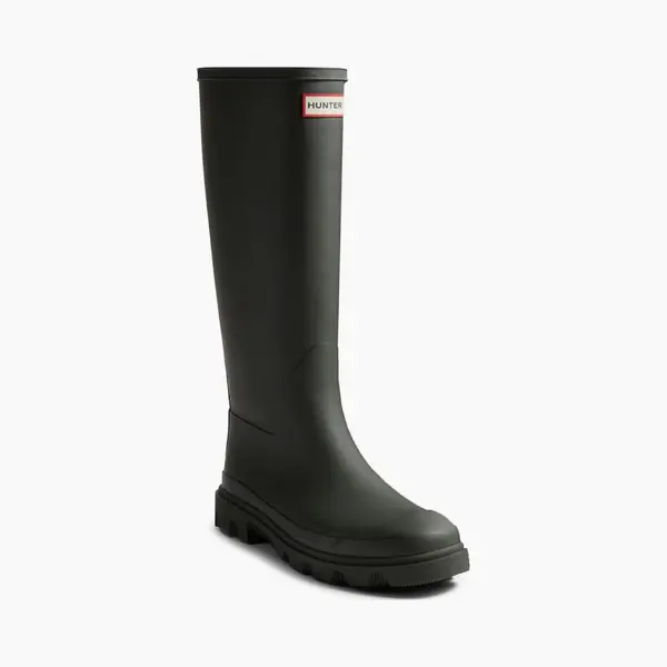 Hunter Downpour Tall Boot Unisex Regenlaarzen - Donkergroen thumbnail