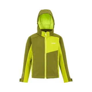 Regatta Acidity Viii Softshelljacke Für Kinder Mit Kapuze, Farbe, Lime, Kinder Größen, 152