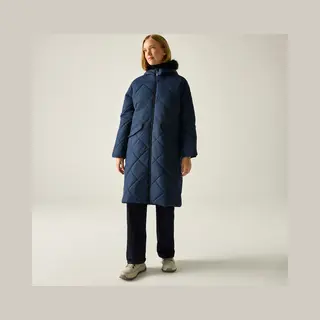 Regatta Damen Freyla Quilted Jacke Wasser Abweisend Isoliert Hooded Winter Mantel