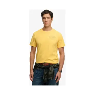 Superdry Für Herren. M1012358A Outdoor-T-Shirt Gelb (Xxl), Lässig, Baumwolle, Kurzarm
