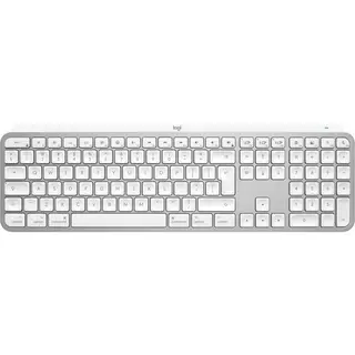 Logitech Master Mx Keys S for Mac Tastatur Büro Rf Wireless + Bluetooth Qwerty Us International Aluminium, Weiß