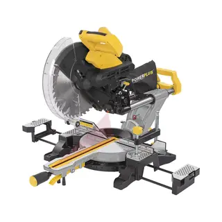 Powerplus Elektrische Verstekzaag POWX075751DB - 2000W Telescopische Zaag, Ø305mm - Recht & Verstek, Tweezijdig, Laser - Met 2 Acc.