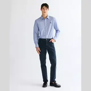 Wrangler Greensboro Iron Blue Mannen Jeans Maat 32 X 32