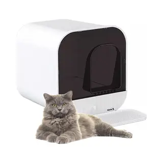 MaxxPet Kattenbak - Incl. Lade En Kattenbakmat - Design Kattenbak - Kattenmand - 42x42x43cm - Wit