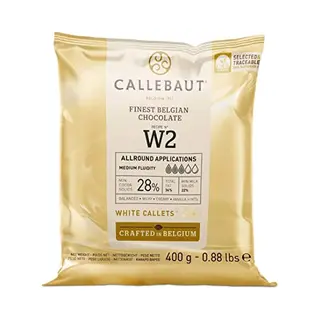 Callebaut Schokolade Callebaut, Receipe No. W2 - Kuvertüre Callets, Weiße Schokolade, 1 X