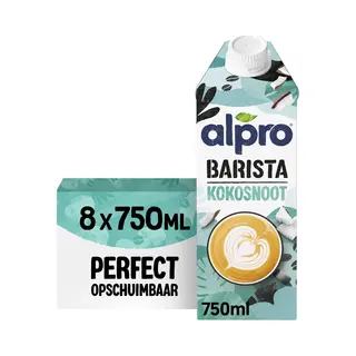 Alpro Barista Plantaardige Kokosmelk - Perfect Voor Koffie - Lactosevrij - 8 X 750ml